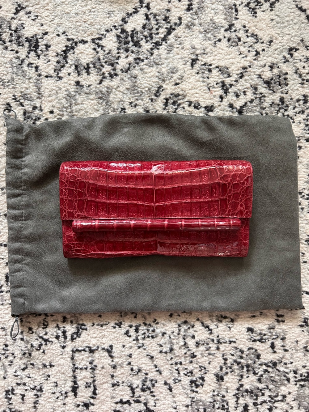 Nancy Gonzalez Crocodile Clutch